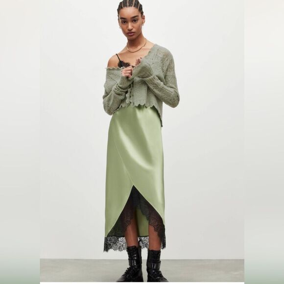 All Saints Sweaters - ALLSAINTS Vanessa Cardigan in Sycamore green
